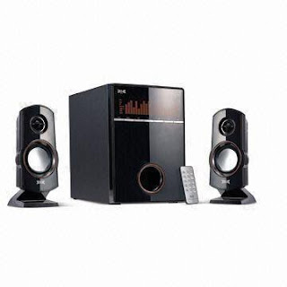 2.1CH 30W Wooden Computer Multimedia Speakers with USB/SD/FM/Remote Function, ≥85dB S/N Ratio 