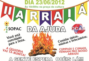 CARTAZ ARRAIA DA AJUDA