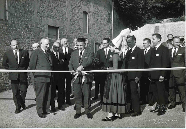 Creully sur Seulles - 1966 - Inauguration de nouvelles installations à la laiterie Paillaud de Creully