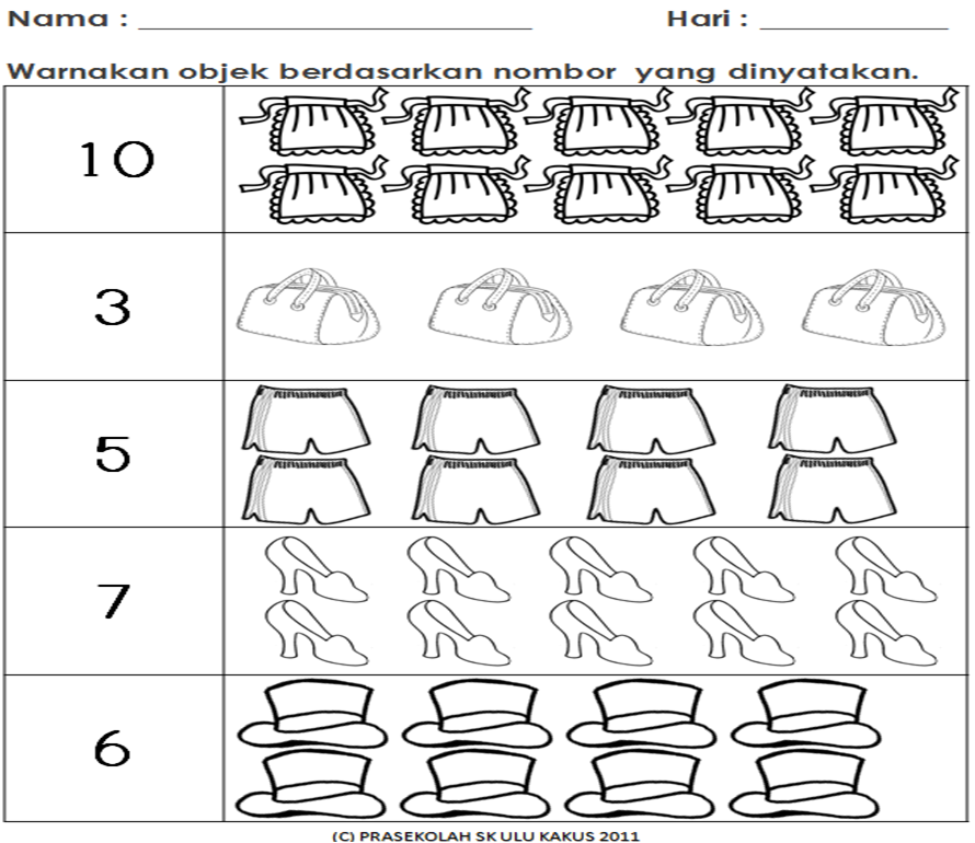 Soalan Matematik Prasekolah