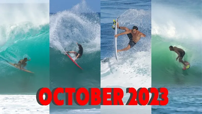 October Surfing Highlights (4K Raw) North Shore, Oahu