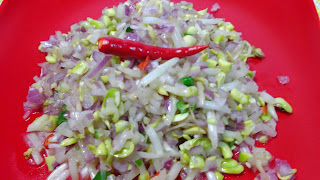 Spicy soybean sprout salad