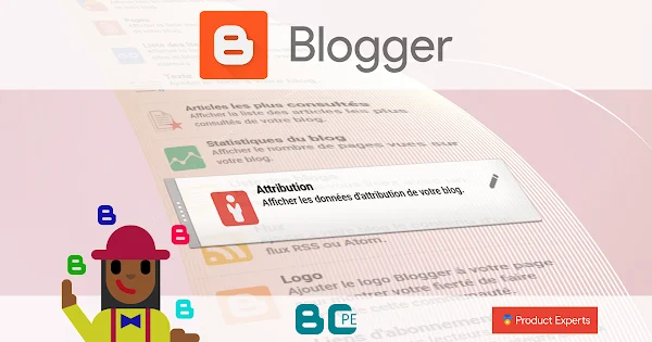 Blogger - Fiche technique du gadget Attribution