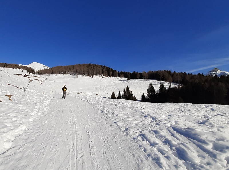 Salendo verso Passo Cinque Croci