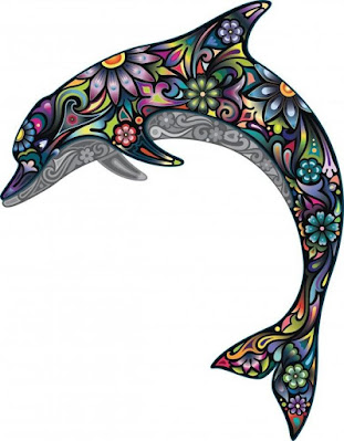 Colourful-Dolphins-Tattoo-Design