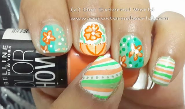 Summer Nail Art - Mix-nMatch Nails With Tutorial