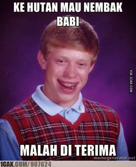 meme nembak babi