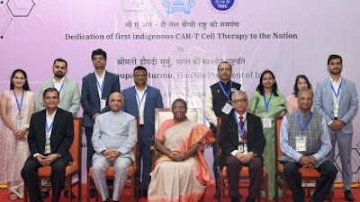 President Droupadi Murmu Launches India’s First Homegrown CAR T-Cell Therapy For Cancer Treatment