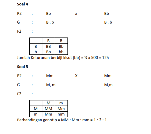 Soal IPA Pewarisan sifat Pembahasan Belajar Sains