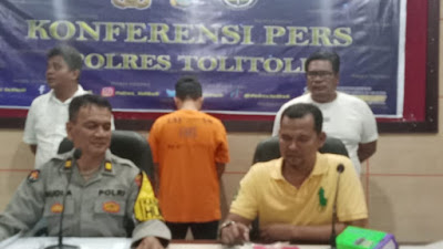 Aparat Polres Tolitoli Tangkap Seorang Pemuda Diduga Edarkan Sabu.