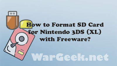 How to Format SD Card for Nintendo 3DS (XL) with Freeware?