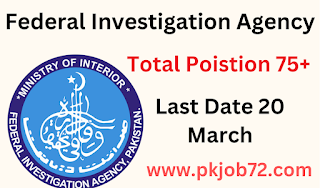 Federal Investigation Agency Latest Jobs 2023