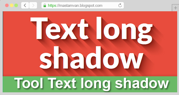 Tool Text Long Shadow Generator CSS