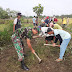 Anggota Koramil Ampelgading Melaksanakan Karya Bakti Pembersihan Jalan Desa Losari
