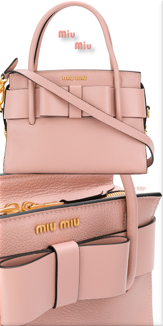 ♦Miu Miu pink bow detail mini tote_bag #miumiu #bags #pink #pantone #brilliantluxury