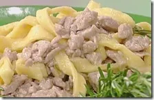 Tagliatelle alla cacciatora di tonno e bottarga