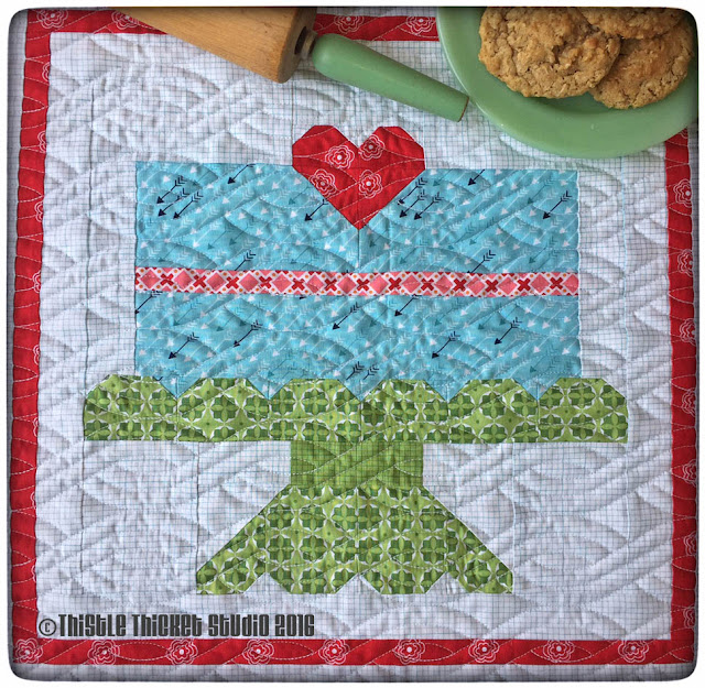 Farm Girl Vintage Layer Cake Quilt by Thistle Thicket Studio. www.thistlethicketstudio.com