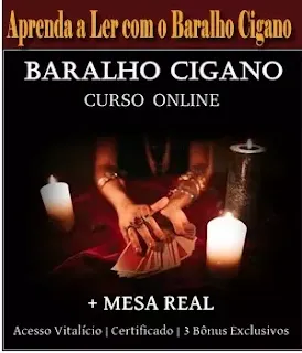 Curso de Baralho Cigano + Mesa REal