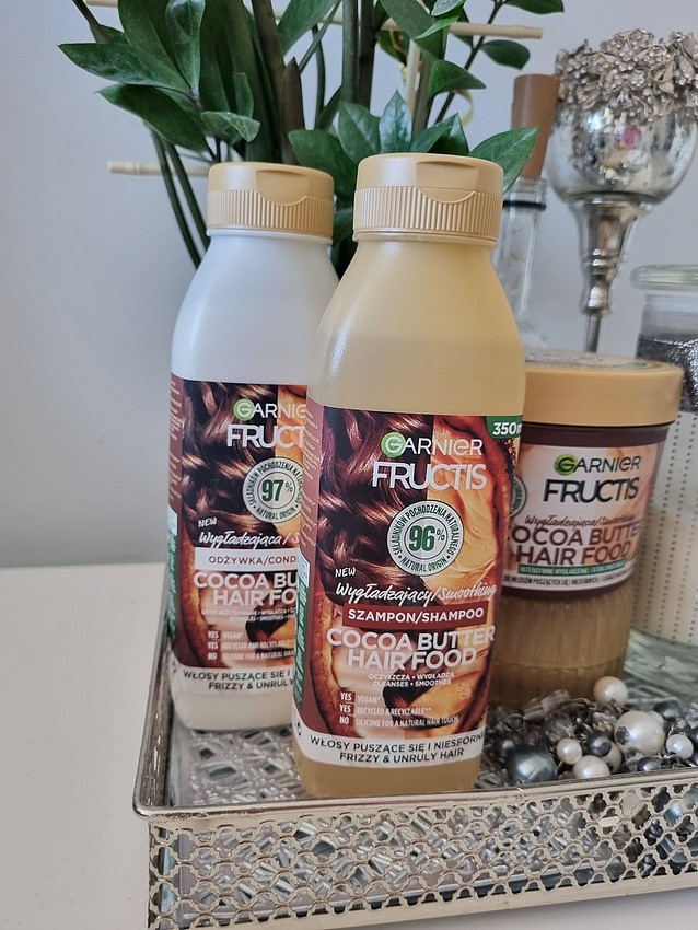 GARNIER FRUCTIS Cocoa Butter Hair Food opinia blog recenzja