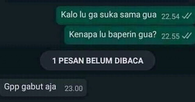 10 Chat Lucu 'Cuma Dicuekin' Ini Ngenesnya Bikin Makjleb