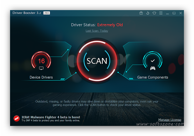 Iobit Driver Booster 3.2 Pro Serial Keys + Setup File 