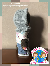 kiki monchhichi balaclava hood cagoule handmade tricot fait main