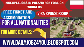 Multiple Jobs in Poland For Foreign Workers Apply online Free 2022-2023