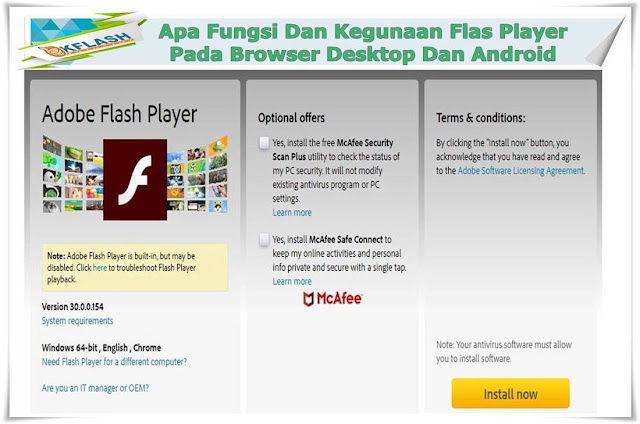 Apa Fungsi Dan Kegunaan Dari Flash Player