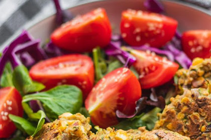   Vegan Zucchini Fritters With Red Lentils (Gluten-free)