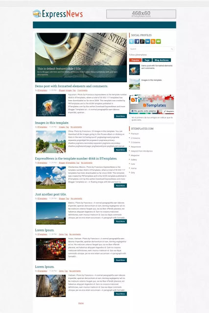9 Mẫu template blogspot responsive miễn phí cực đẹp