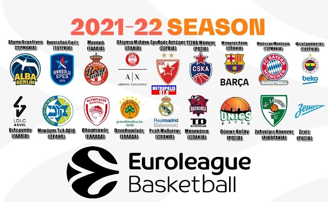 Ευρωλίγκα 2021-22: Οι 18 διεκδικητές