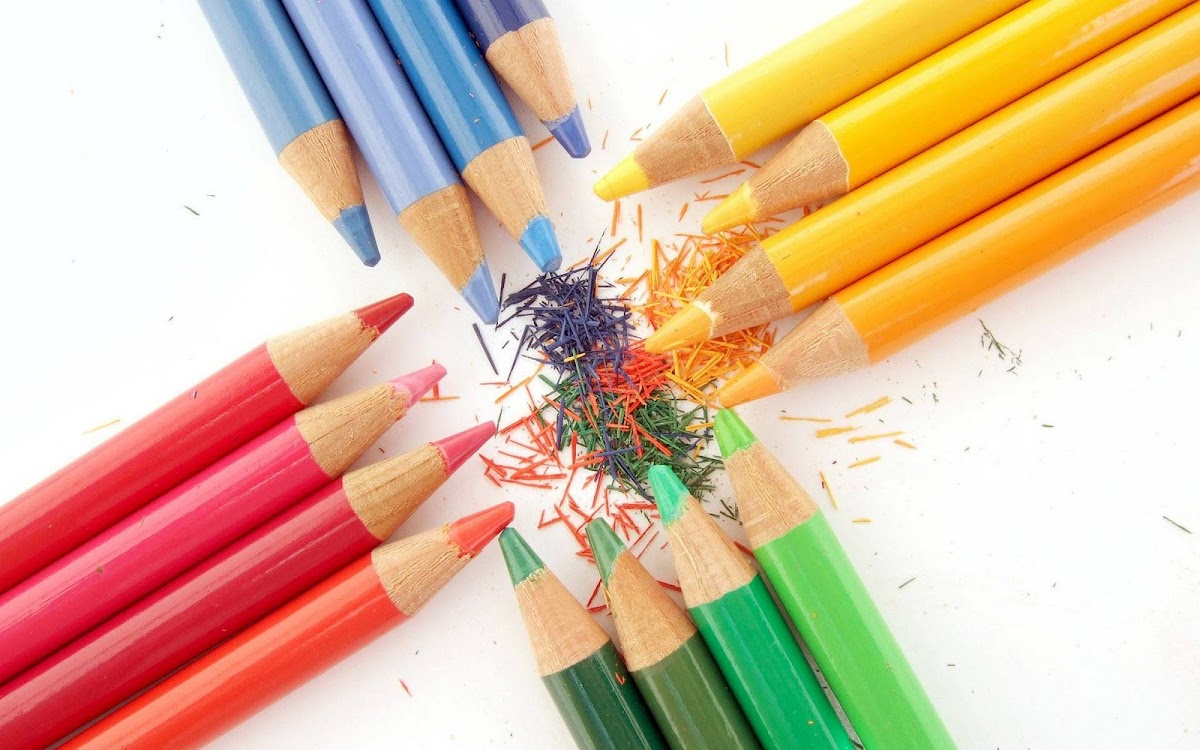 Color Pencils Widescreen Wallpaper