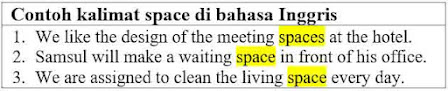 23 Contoh Kalimat Space di Bahasa Inggris dan Pengertiannya