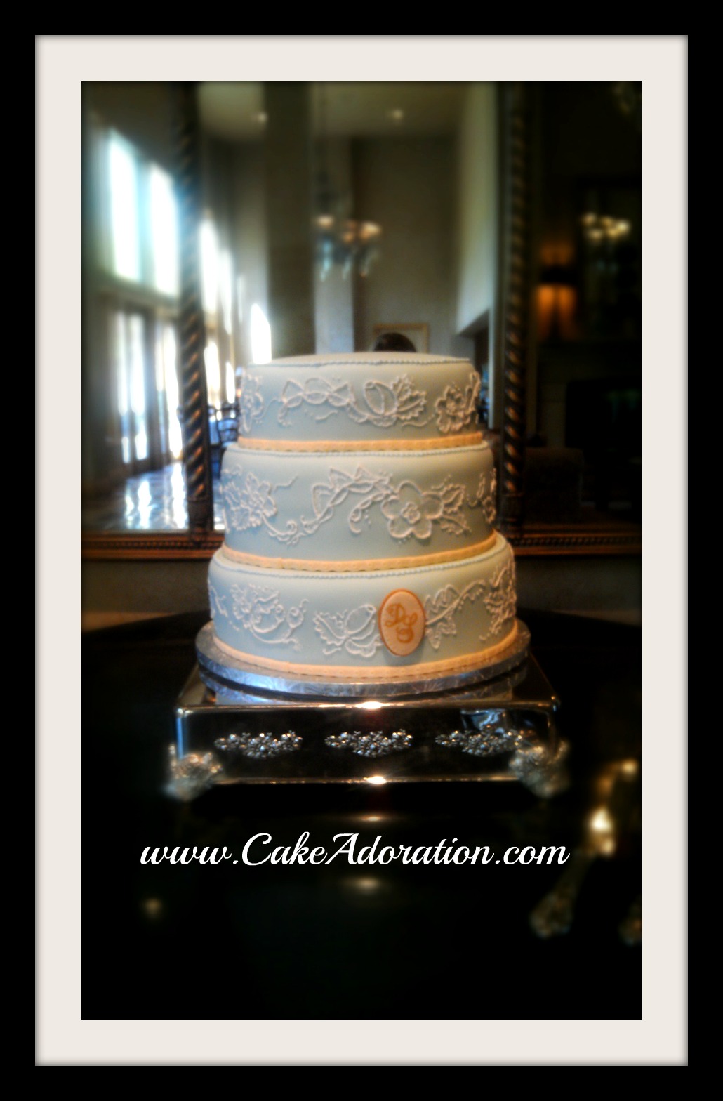 blue square wedding cake pictures Wedding Cake Gallery