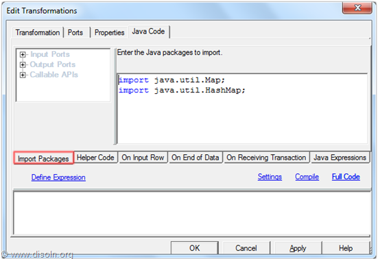 Informatica Java Transformation