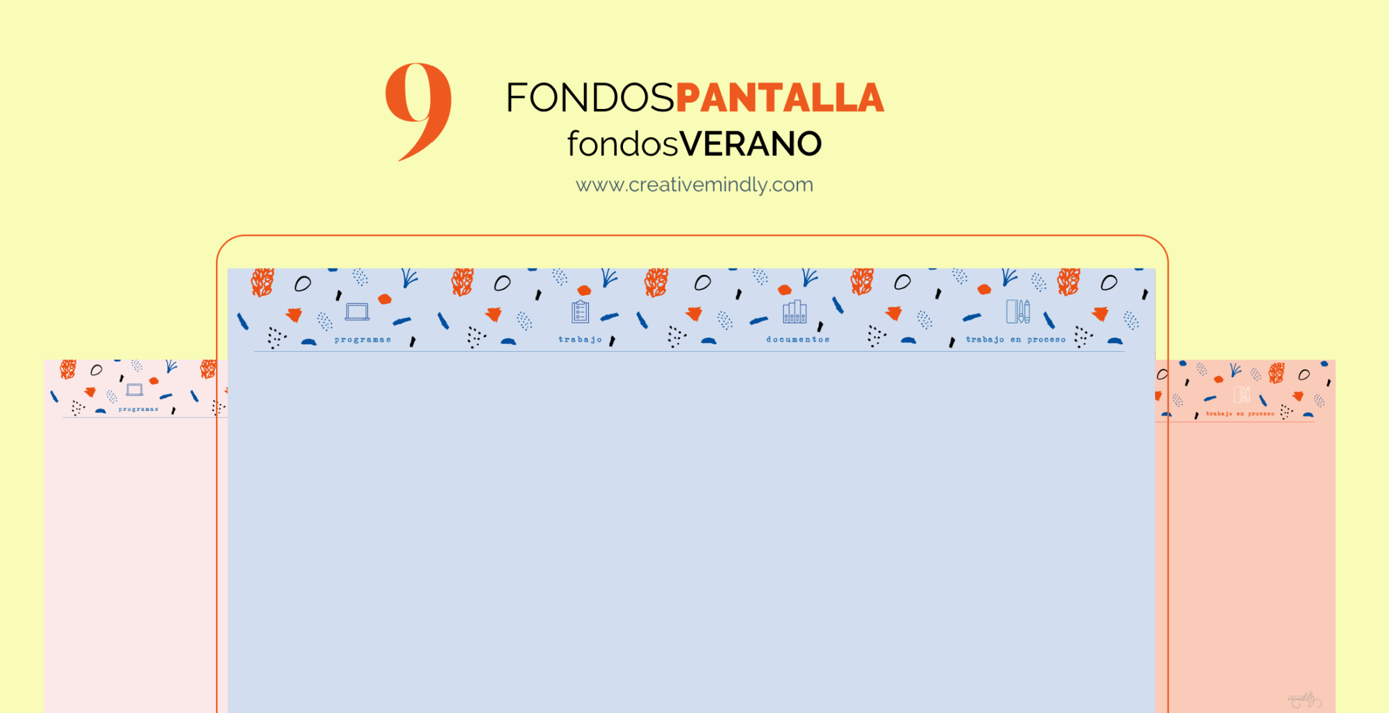 Creative Mindly: Fondos de pantalla gratis para organizar tu ordenador