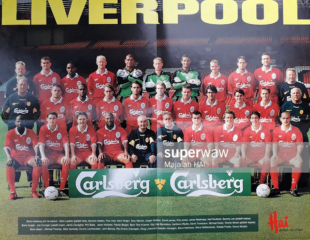 LIVERPOOL 1997/98 FULL TEAM SQUAD