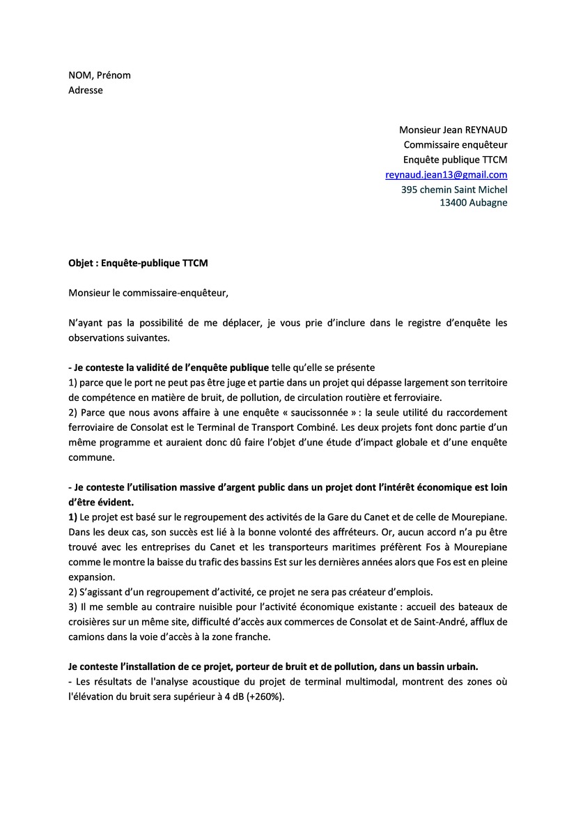 Modele lettre bon voisinage