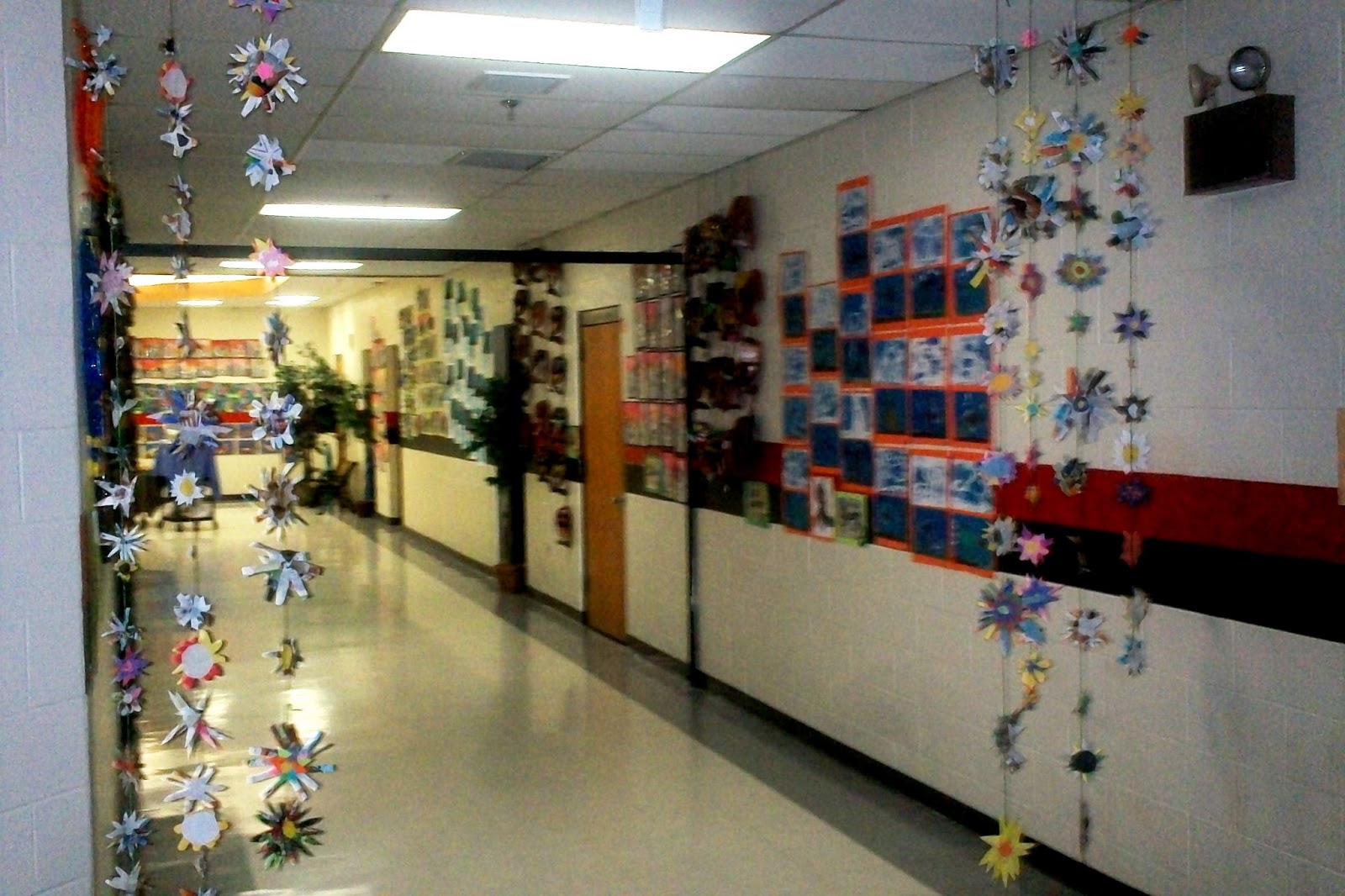 This was the entrance into the show. I had my students make the flower ...
