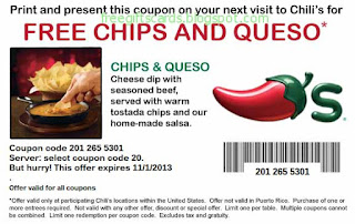 Free Printable Chili's Coupons