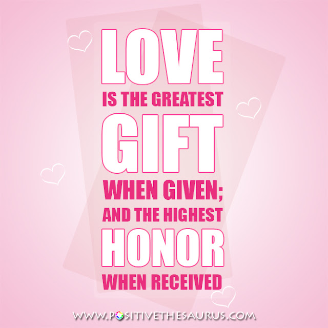 love quotes love is the greatest gift pink