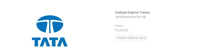 Tata Recruitment 2021 (NO gate )