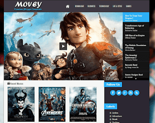 Movey Blogger Template