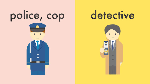 police と cop と detective の違い