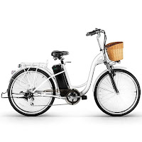 Nakto Spark women's e-bike, white, review plus buy at low price