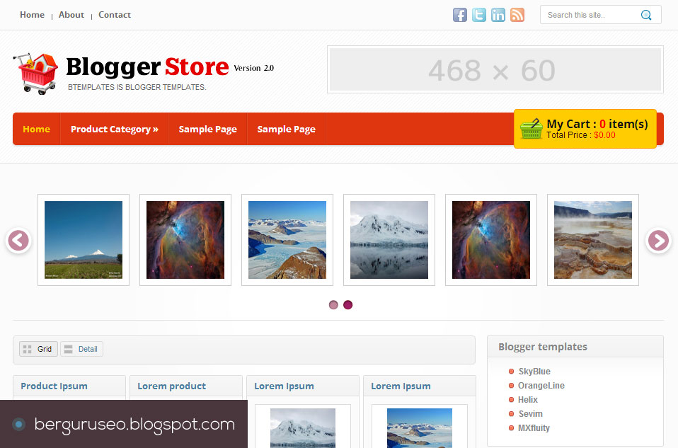 Template Blog Toko Online Blogger Store v.2