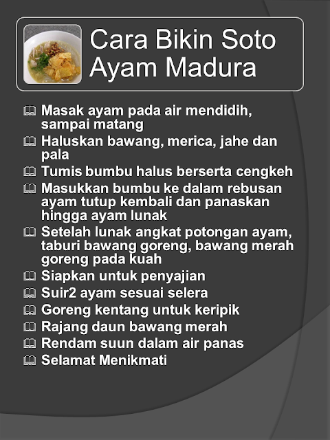 Resep Masakan Soto Madura Lezat