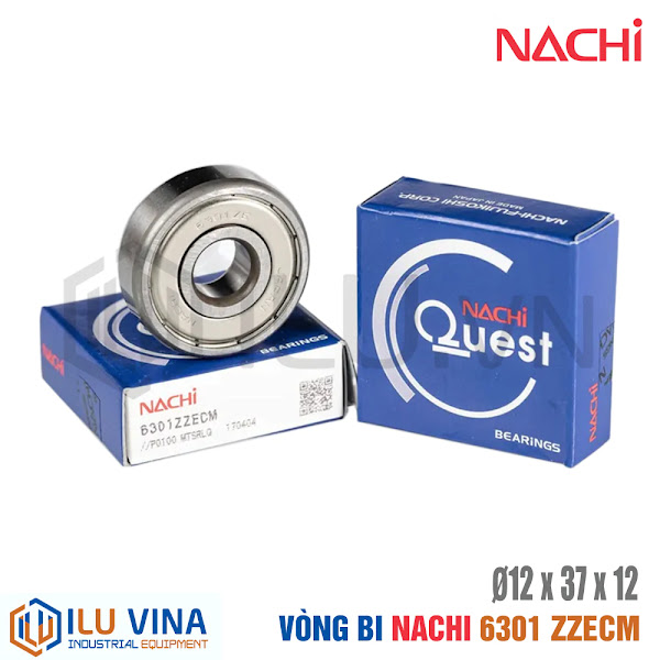 6301-ZZECM - Vòng bi, Bạc đạn, Bearing  Nachi 6301-ZZECM