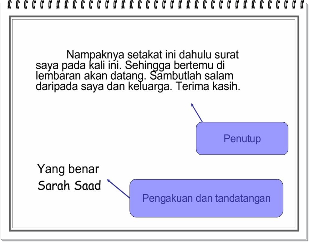 Bahasa Melayu Tingkatan 2: Surat Tidak Rasmi