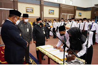 Sebanyak 104 orang Kepala Sekolah Dilantik Bupati